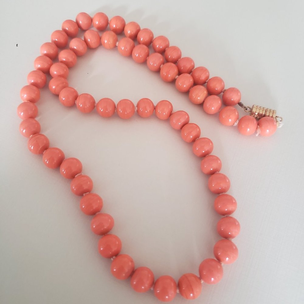 Coral Orange Necklace - Picture 4 of 9